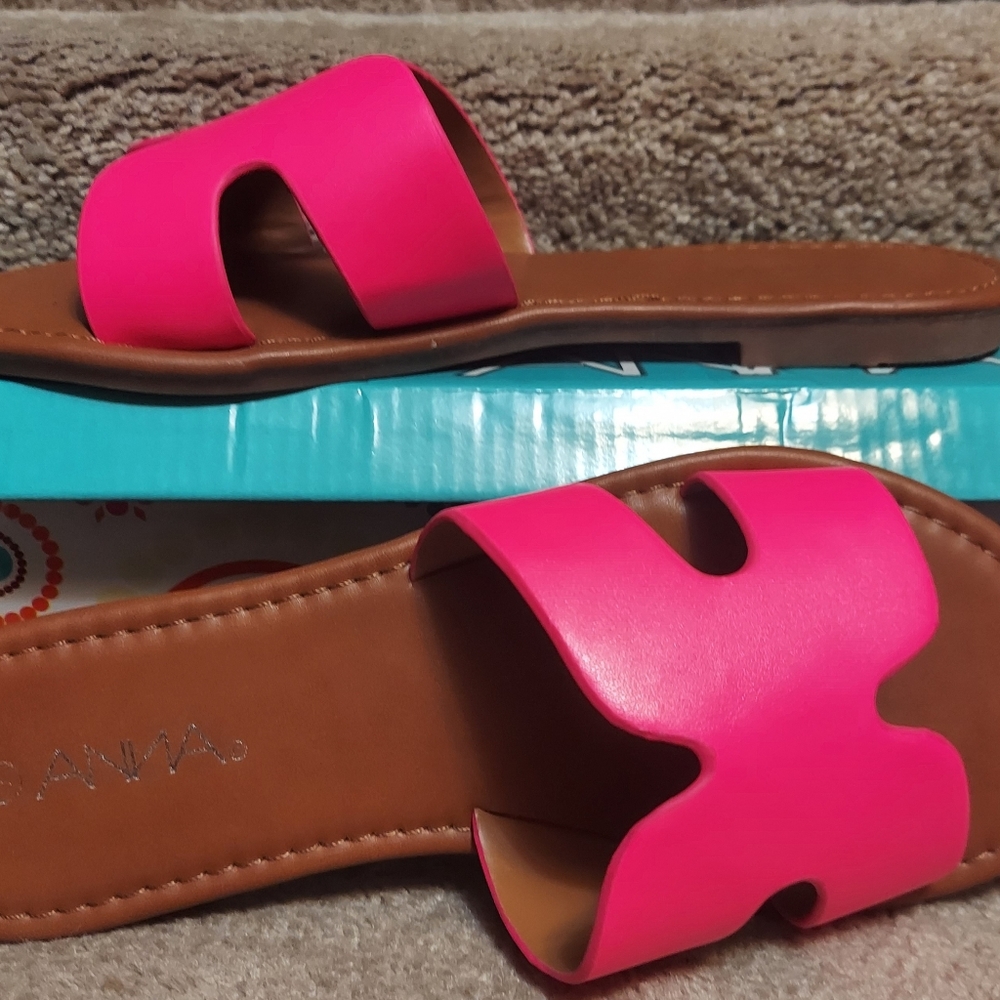 Pink H-Shape Sandals - Picture 4 of 6